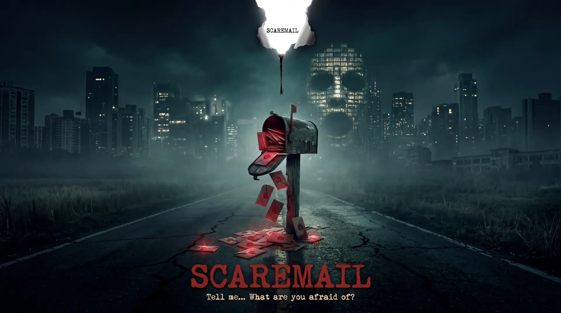 ScareMail poster, an example film made using the Movie Machine